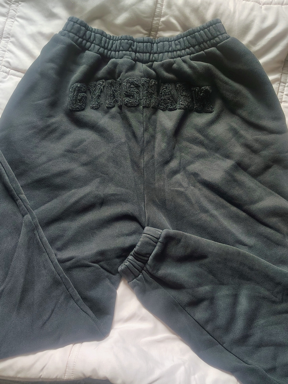 Gymshark Charcoal Fleece Logo Joggers